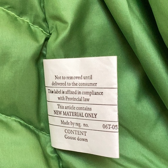 Patagonia Vest Green Down Sweater 800 Goose Full Zip Puffer size large - Picture 10 of 11